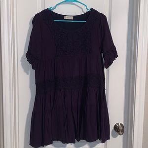Navy blue/purple day dress